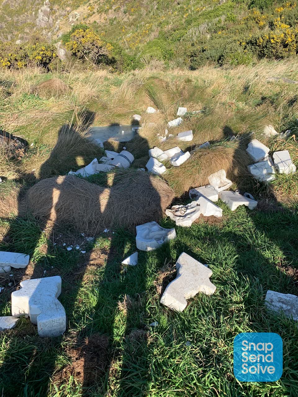 The photograph attached to this rubbish/recycling report