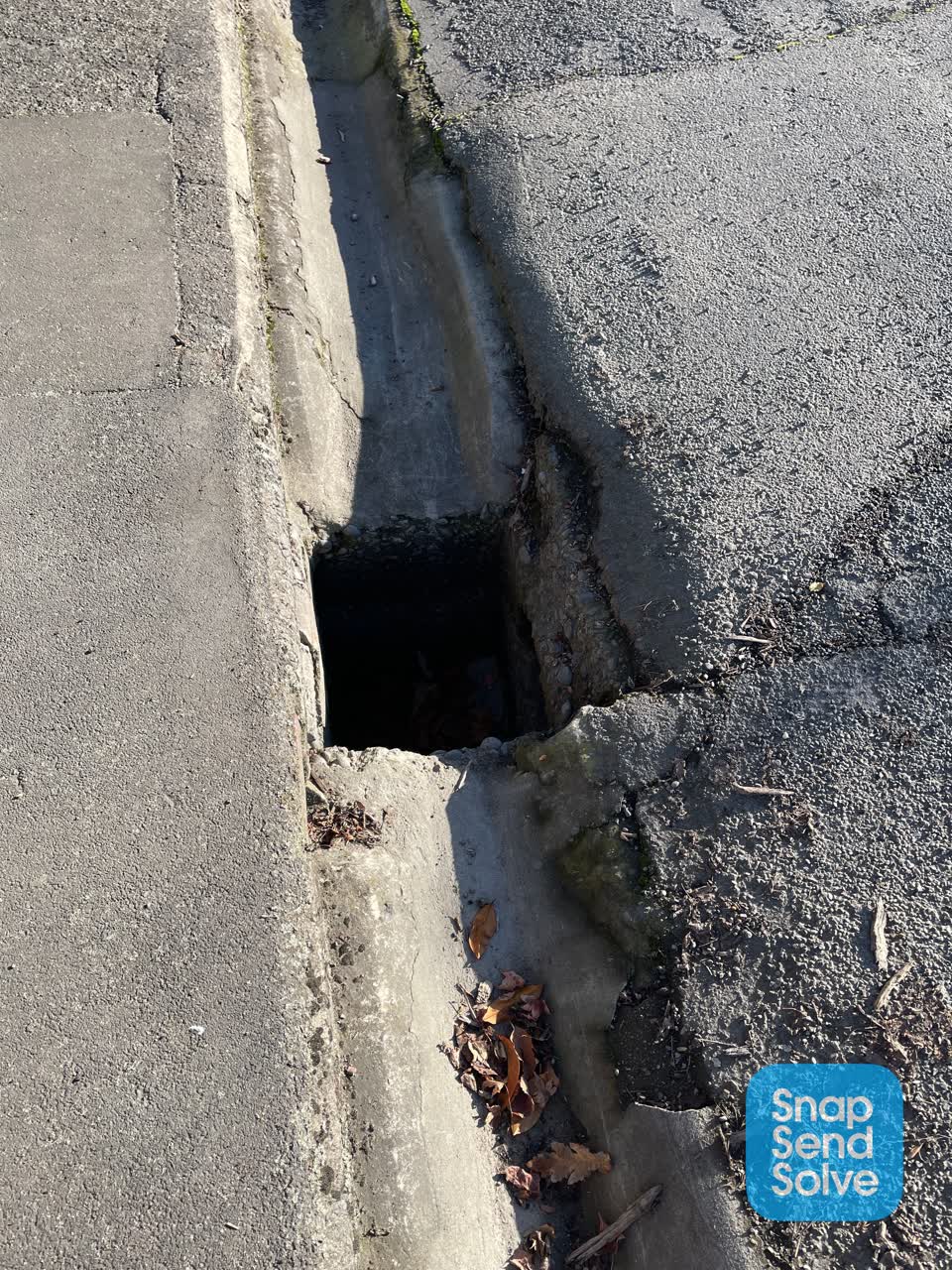 The photograph attached to this roading/streets report
