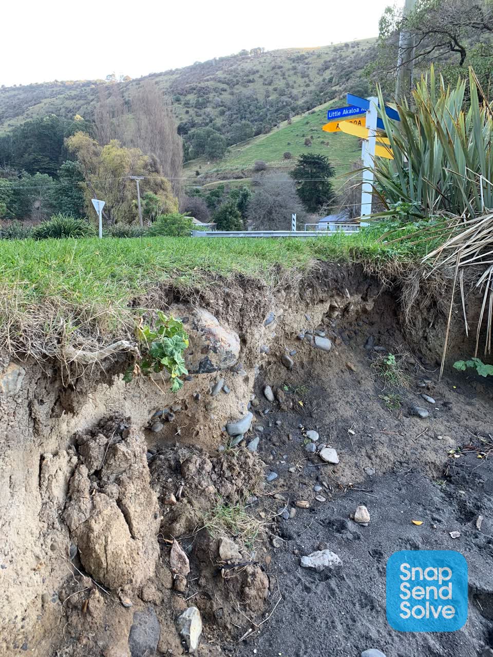 The photograph attached to this flooding report