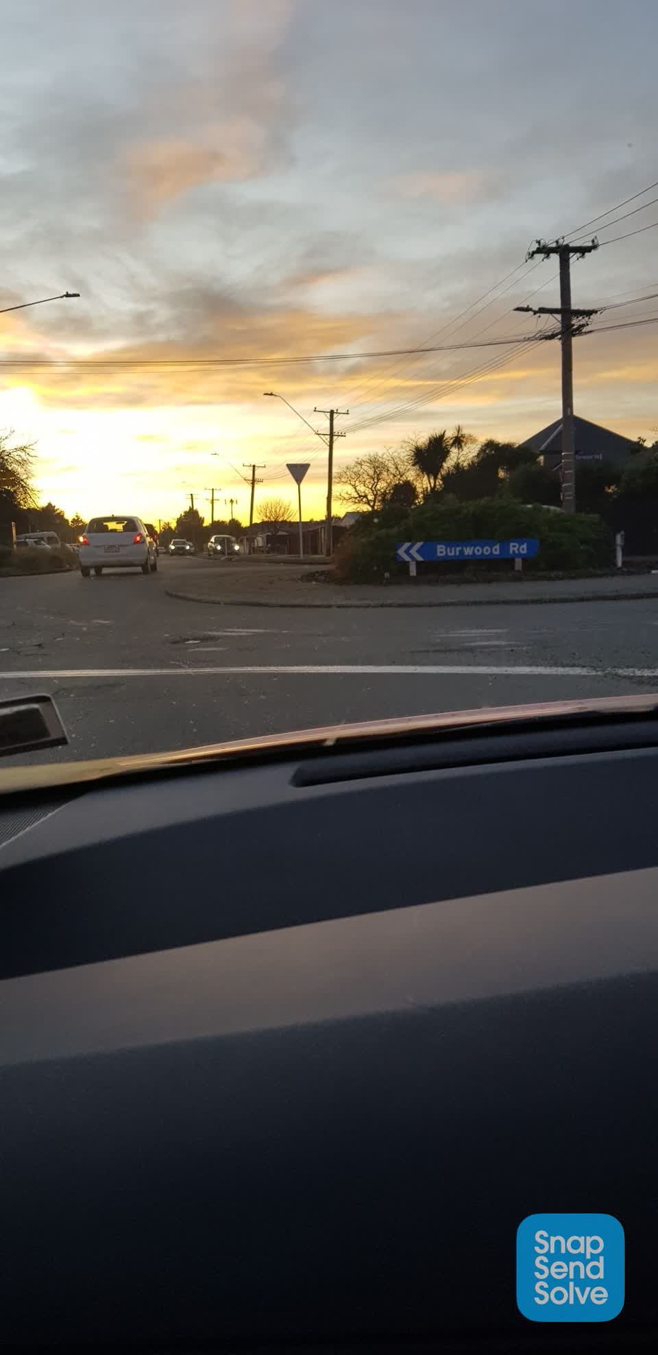The photograph attached to this roading/streets report