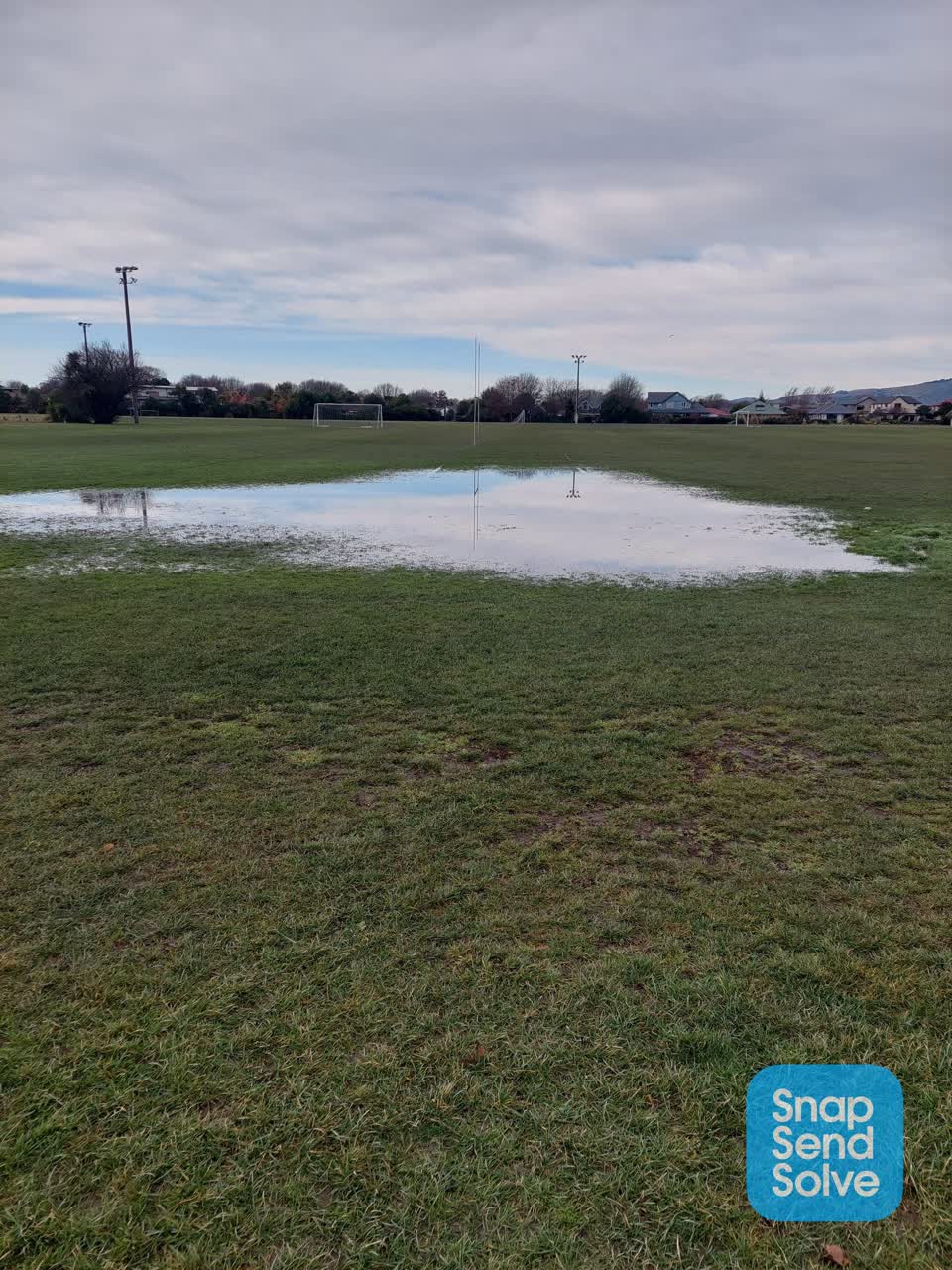 The photograph attached to this flooding report