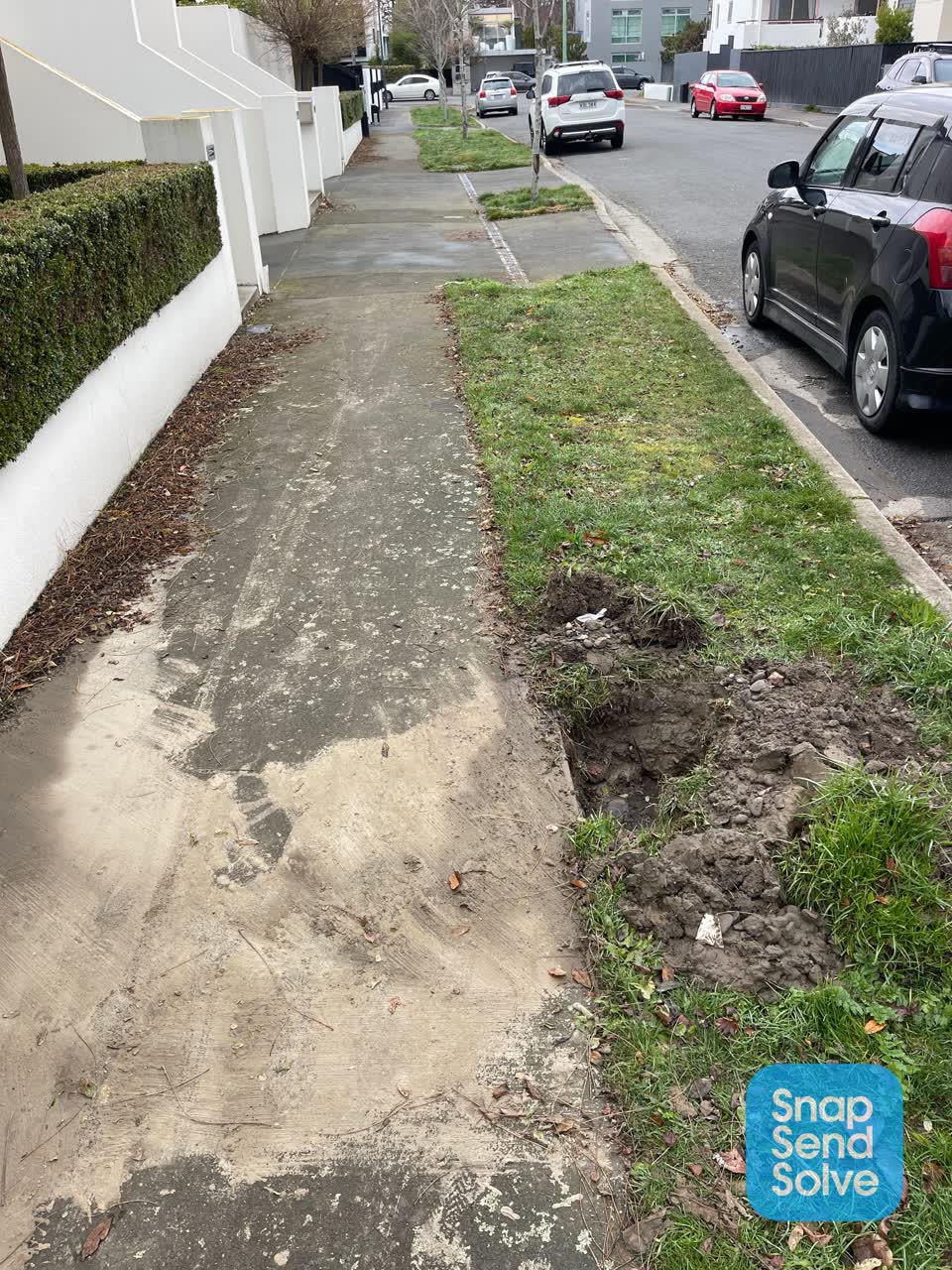 The photograph attached to this wastewater/stormwater report