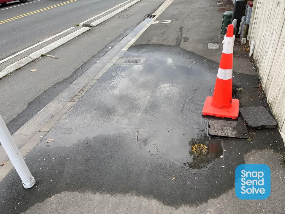 The photograph attached to this wastewater/stormwater report