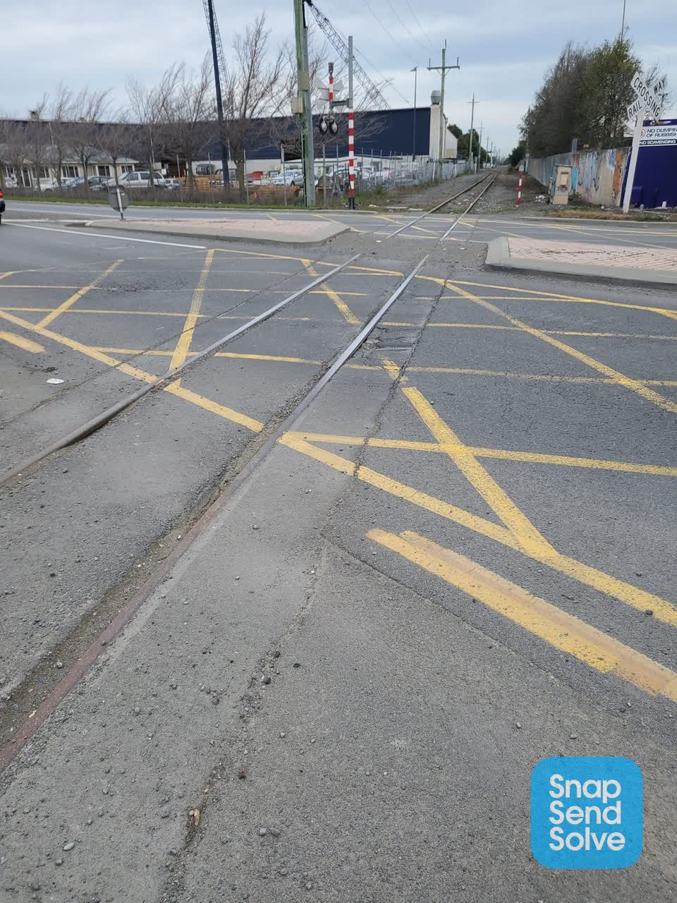 The photograph attached to this roading/streets report