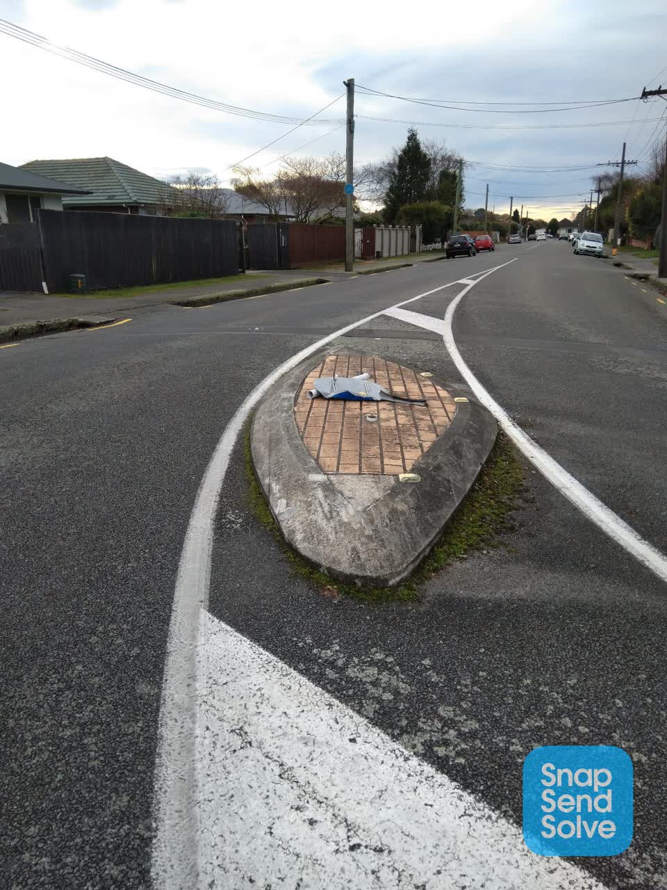 The photograph attached to this roading/streets report