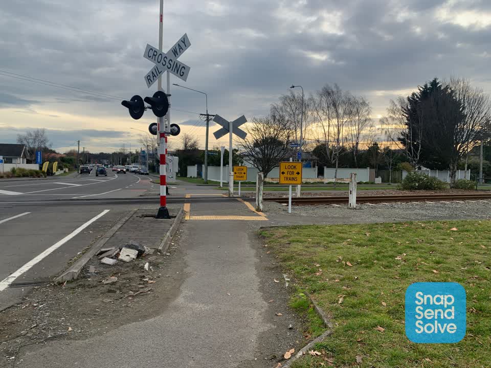 The photograph attached to this roading/streets report