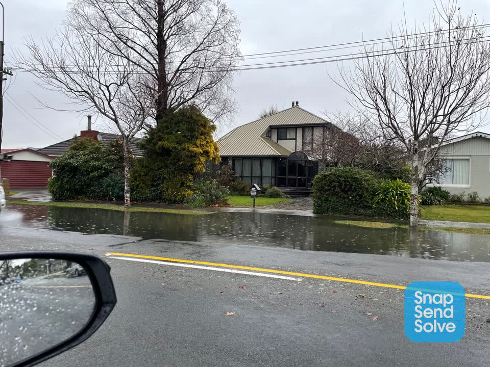 The photograph attached to this flooding report