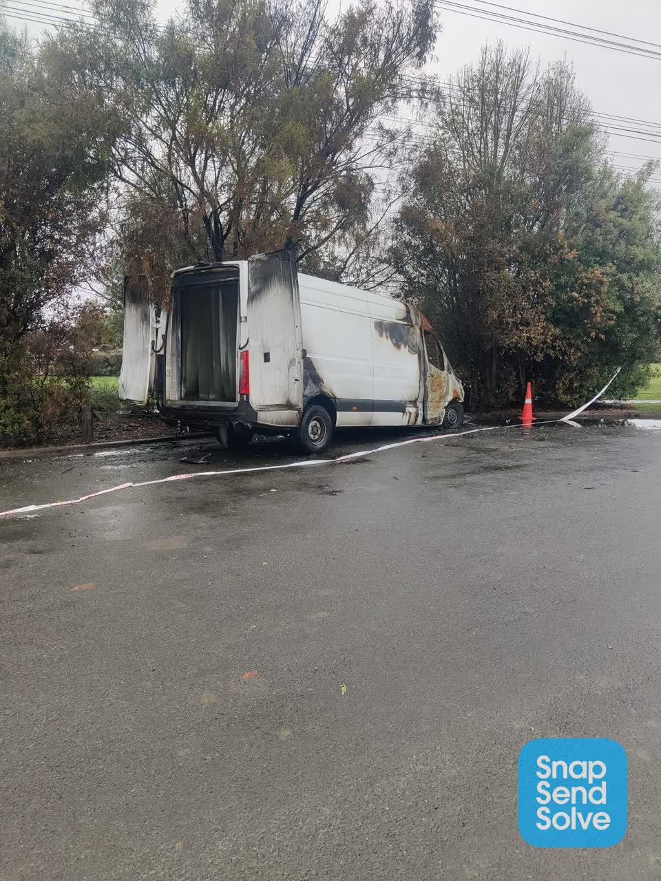 The photograph attached to this roading/streets report