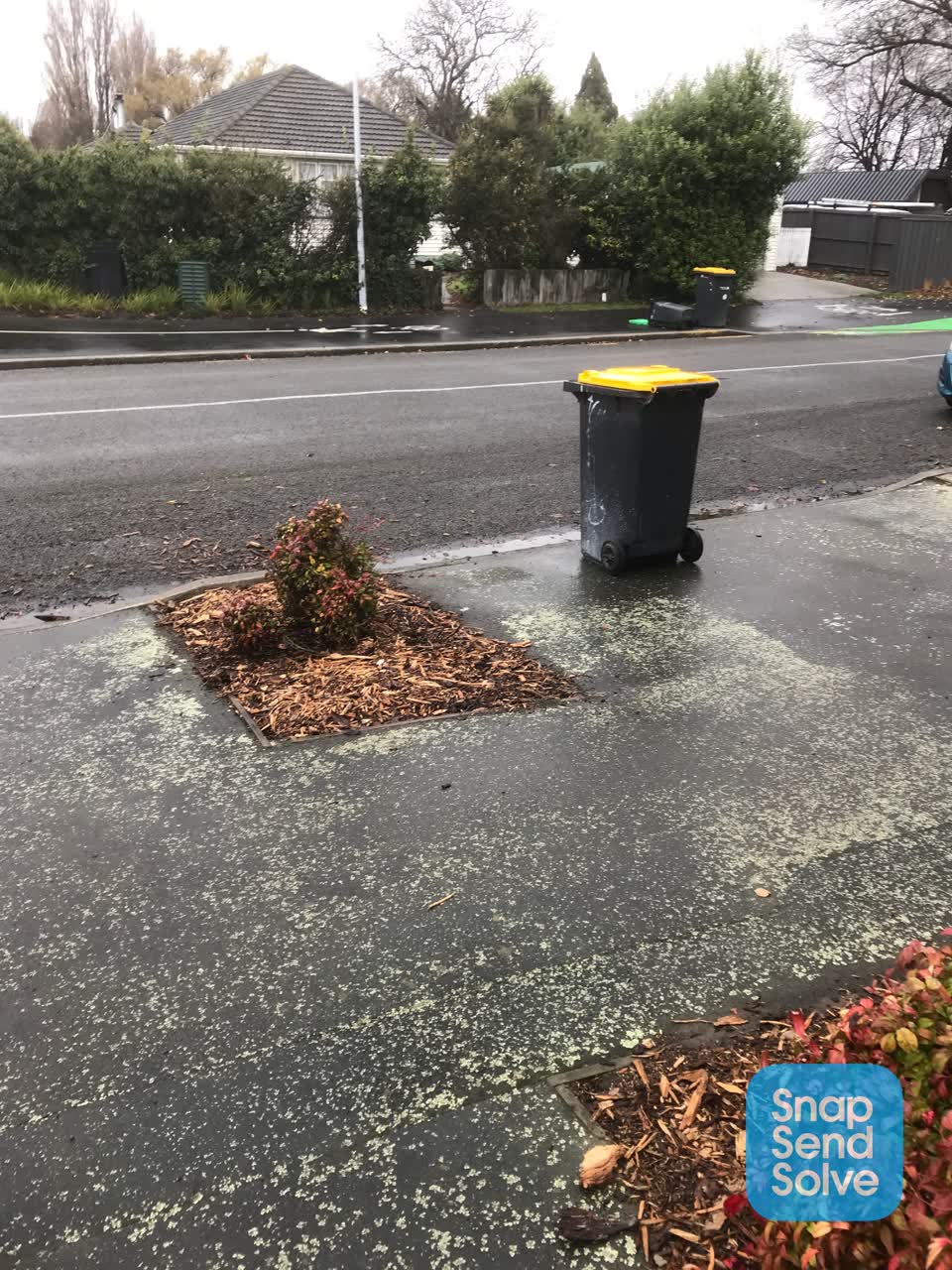 The photograph attached to this rubbish/recycling report