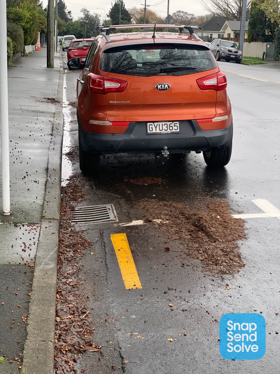 The photograph attached to this wastewater/stormwater report