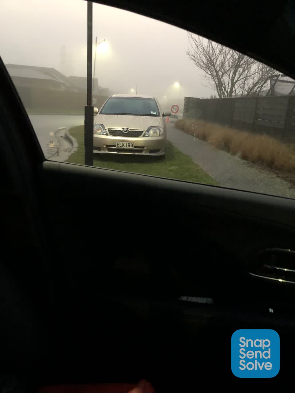 The photograph attached to this roading/streets report
