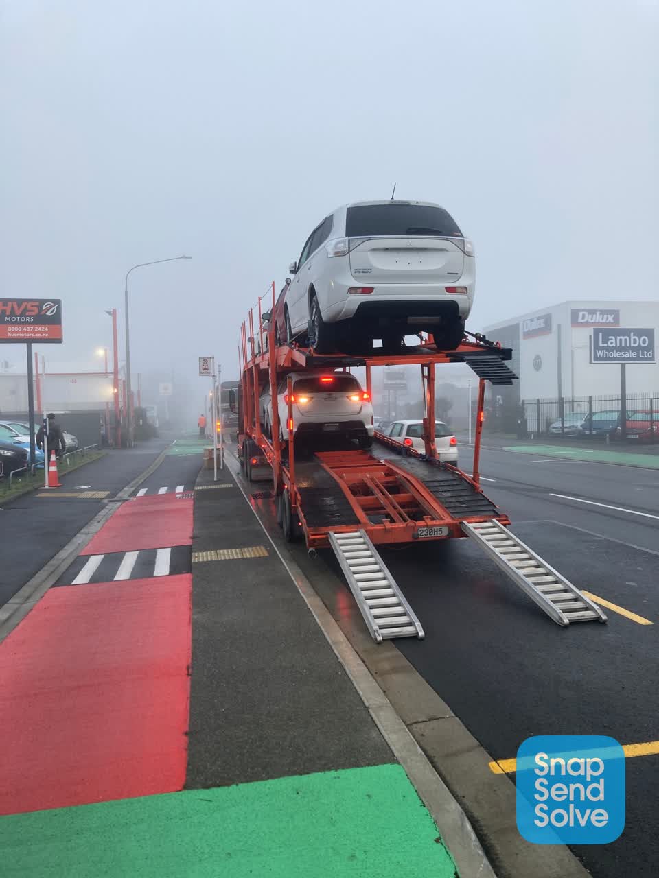 The photograph attached to this roading/streets report