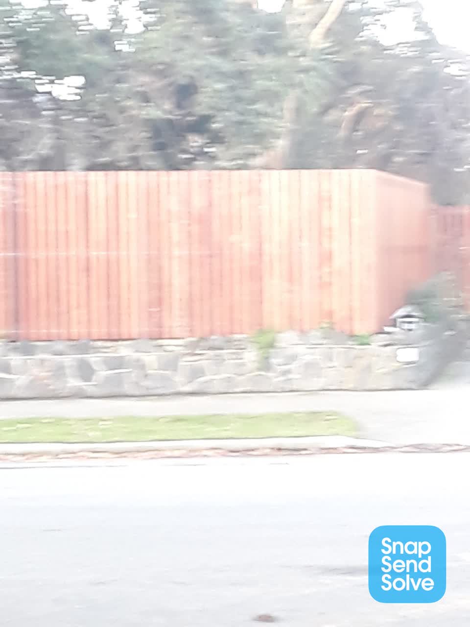 The photograph attached to this roading/streets report