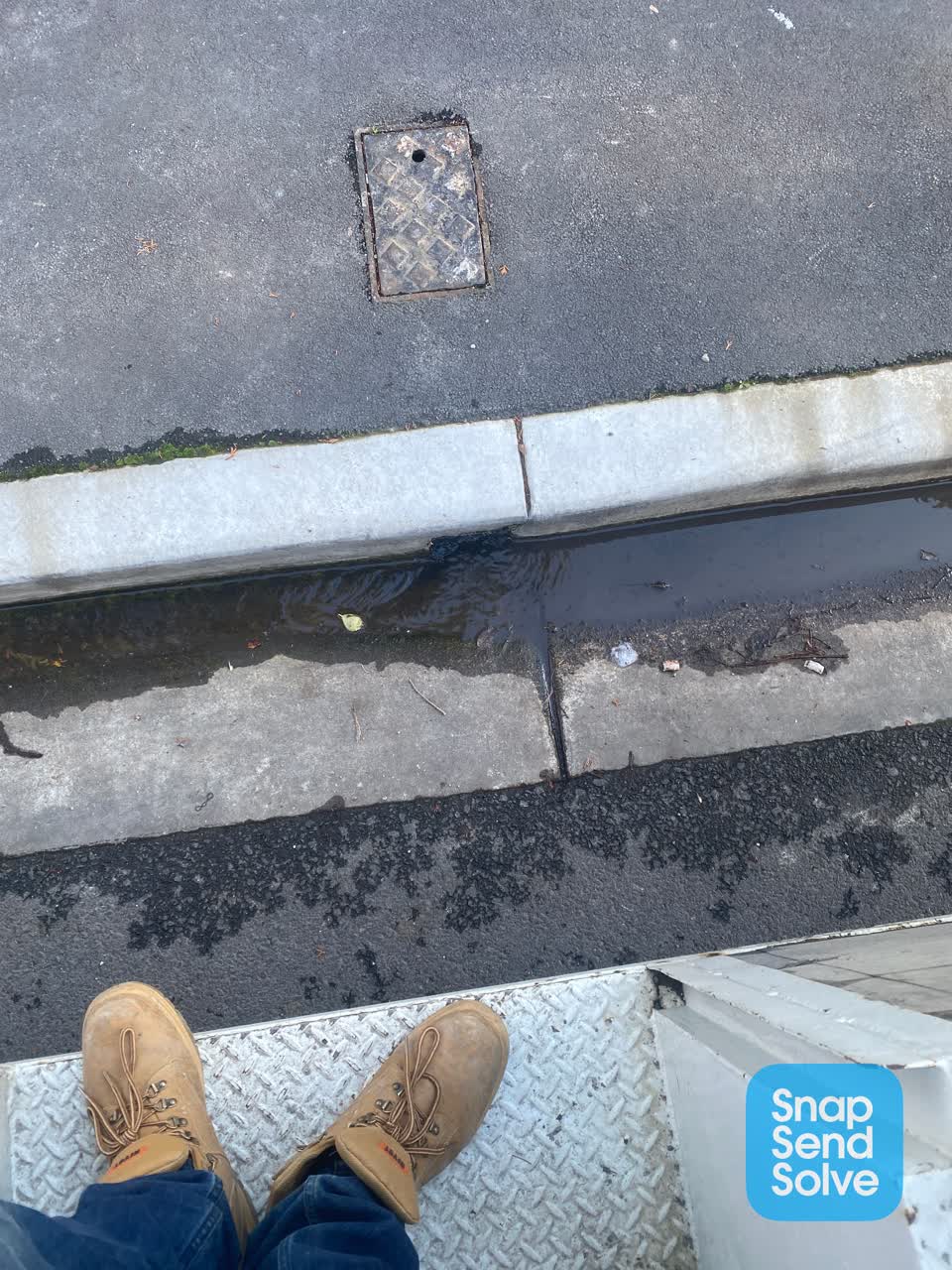 The photograph attached to this wastewater/stormwater report