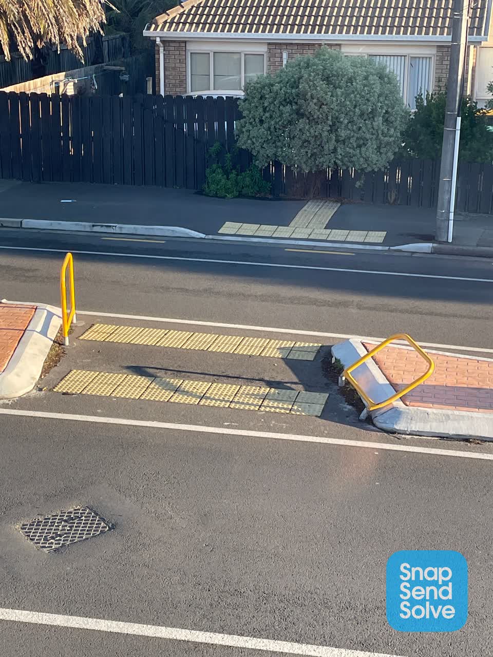 The photograph attached to this roading/streets report