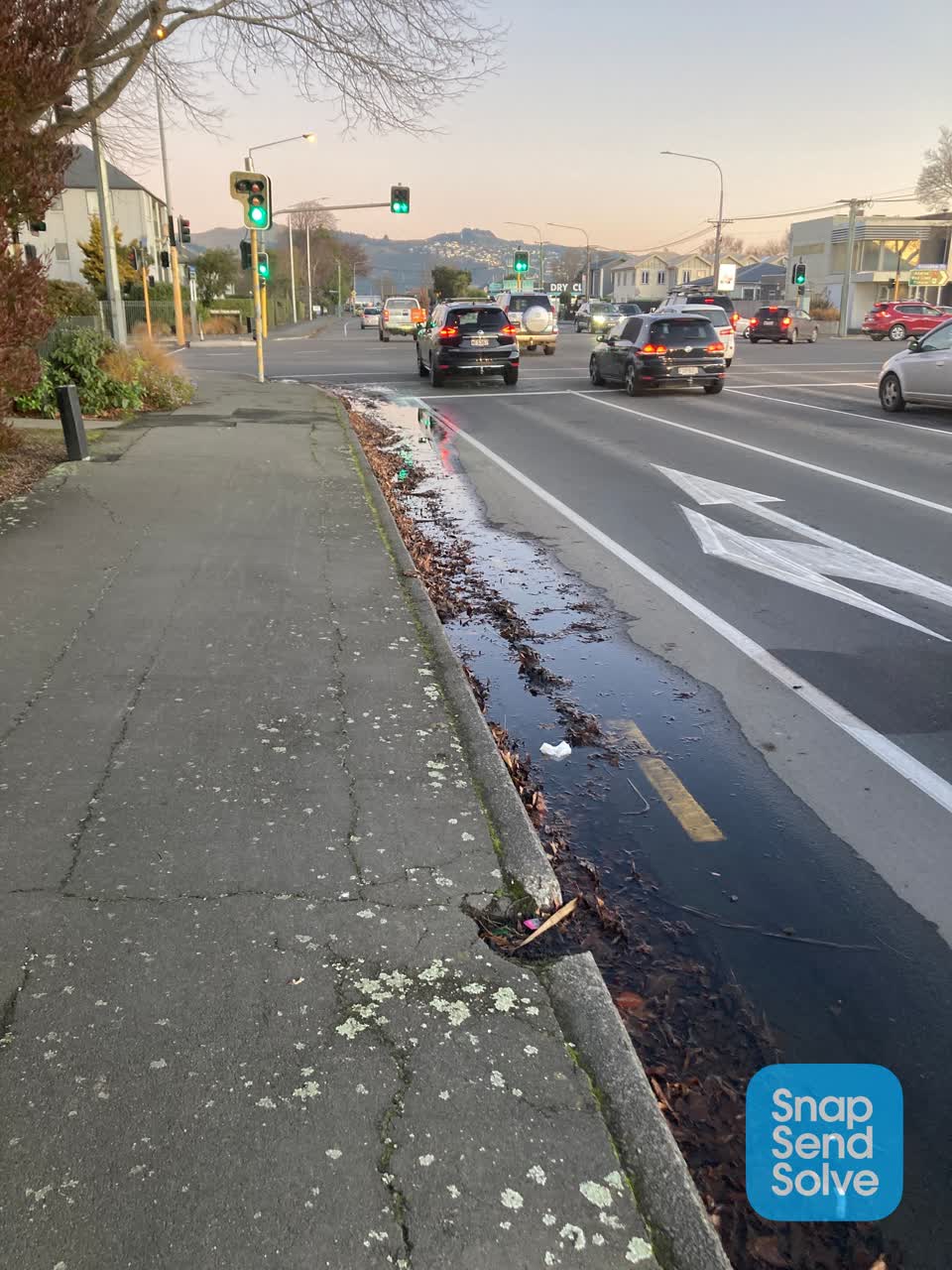 The photograph attached to this sewer - leak / blockage report