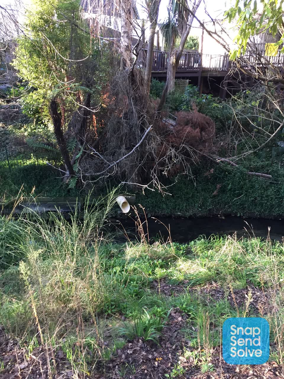 The photograph attached to this wastewater/stormwater report