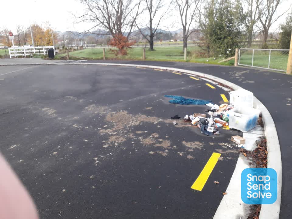 The photograph attached to this rubbish/recycling report