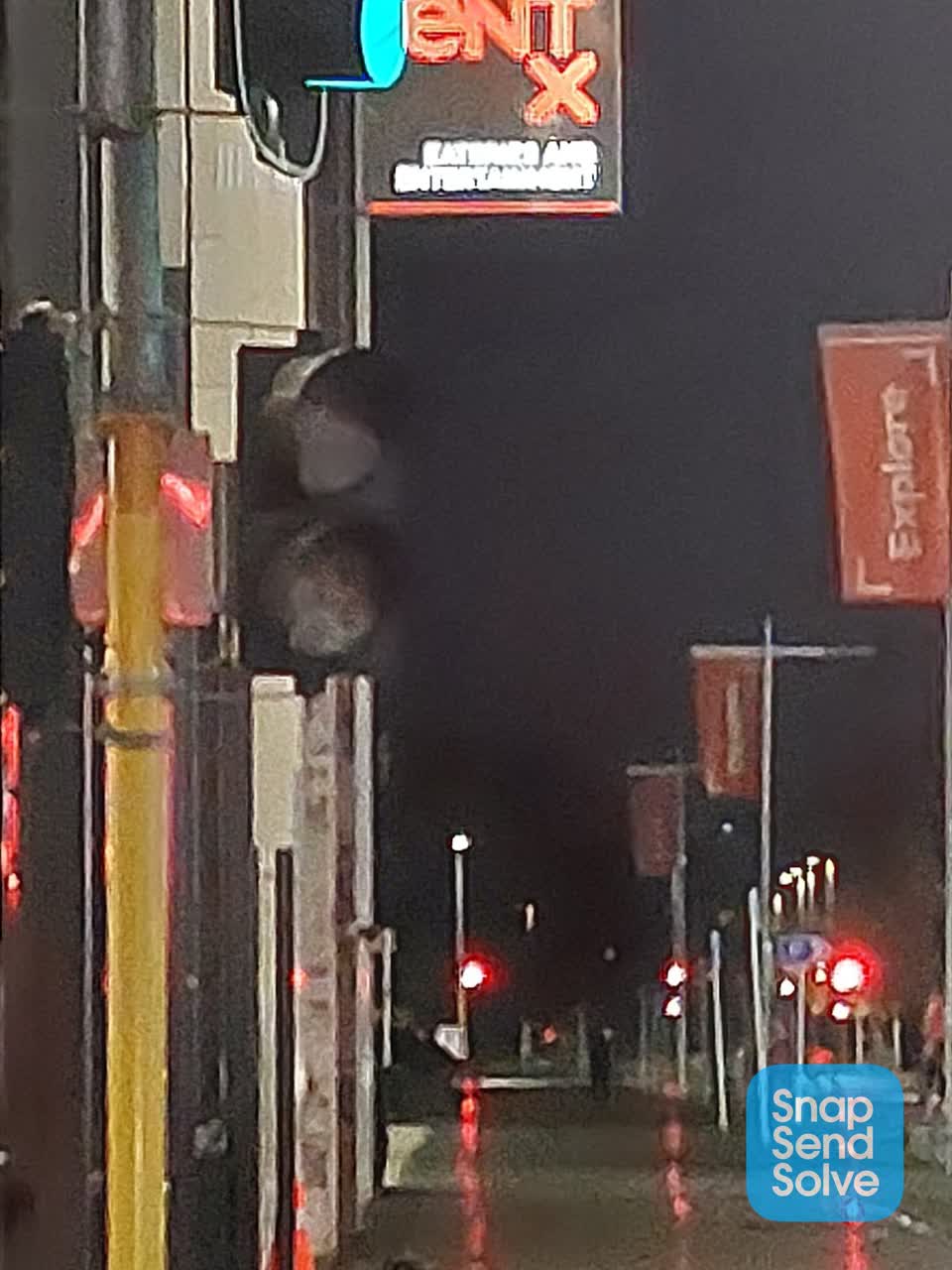 The photograph attached to this roading/streets report