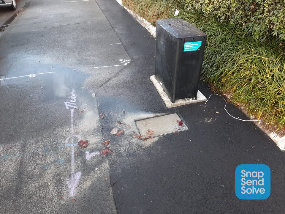 The photograph attached to this water leak report