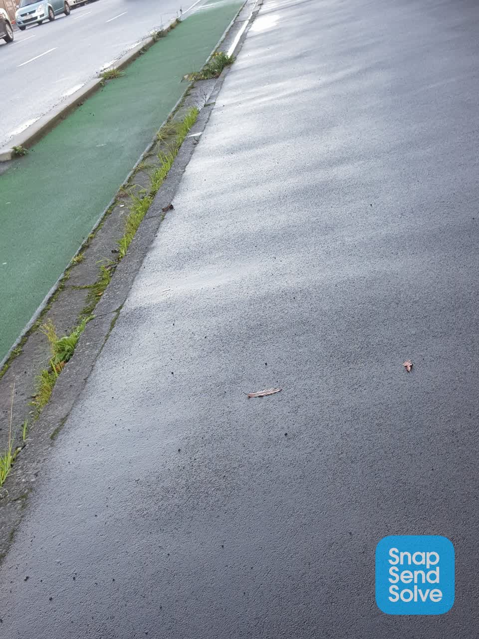 The photograph attached to this roading/streets report