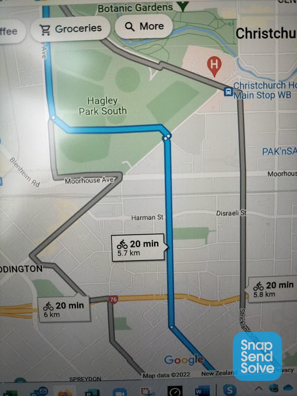 The photograph attached to this roading/streets report