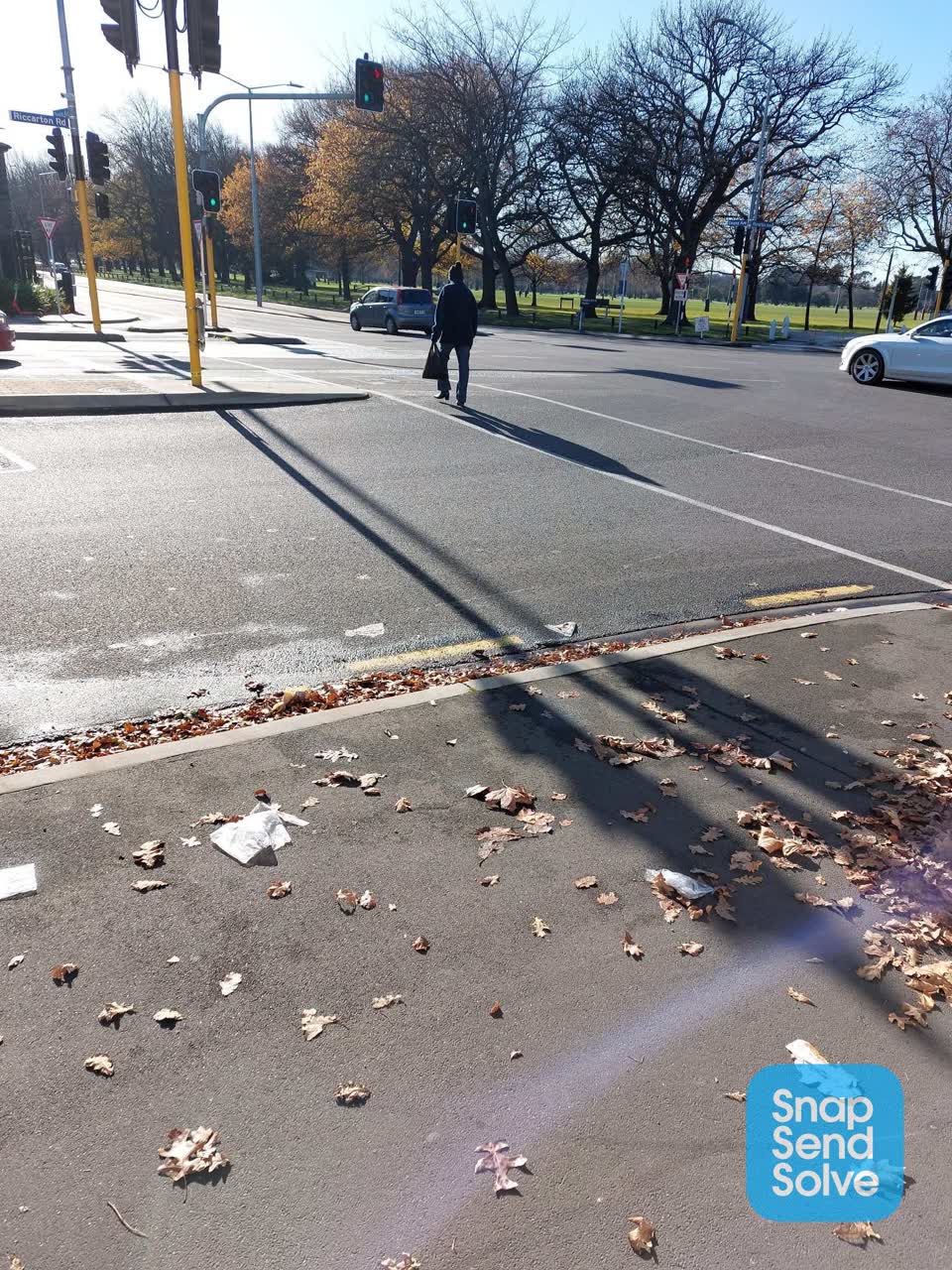 The photograph attached to this roading/streets report