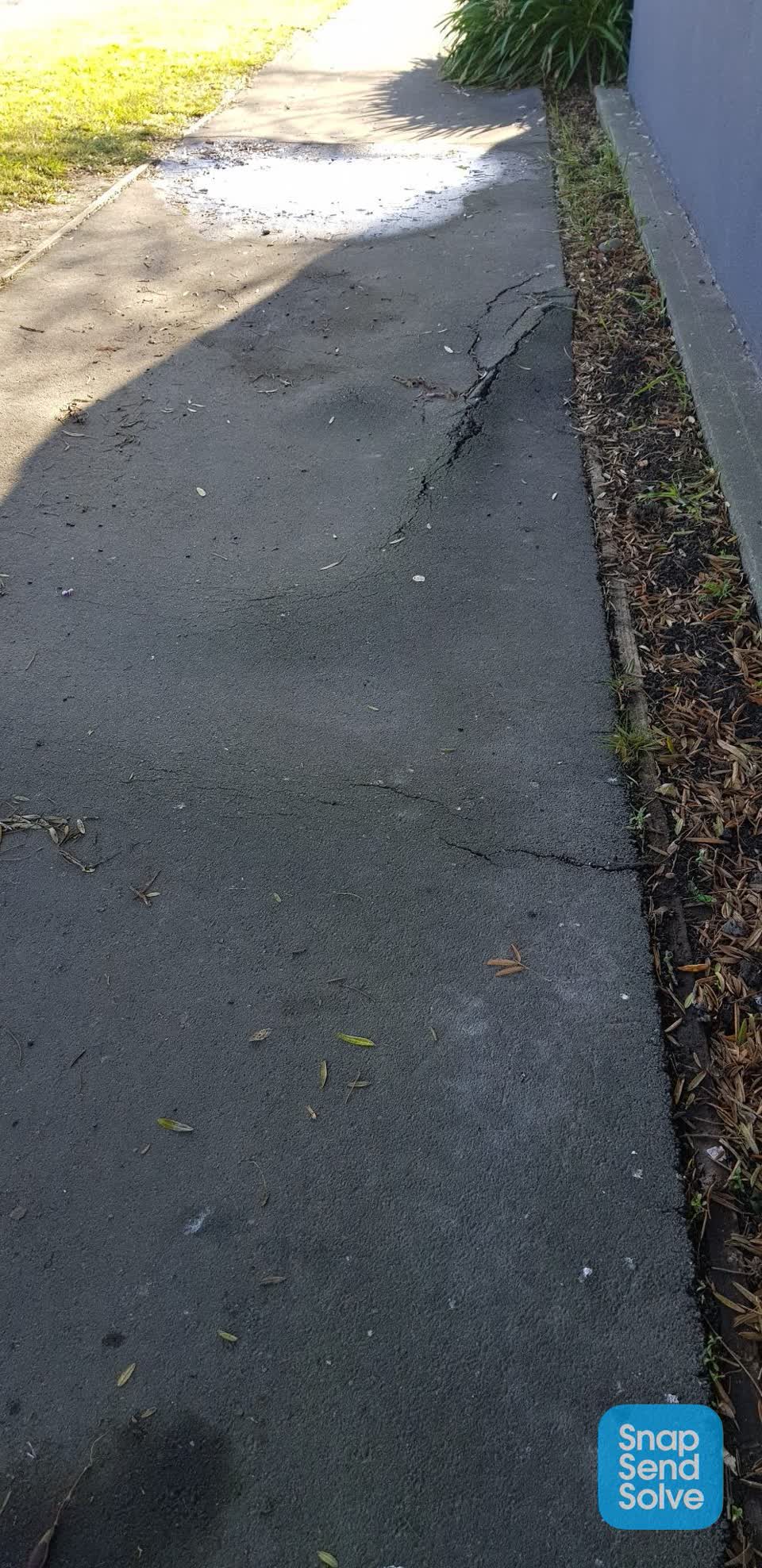 The photograph attached to this roading/streets report