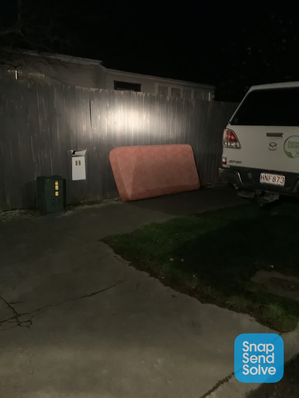 The photograph attached to this rubbish/recycling report