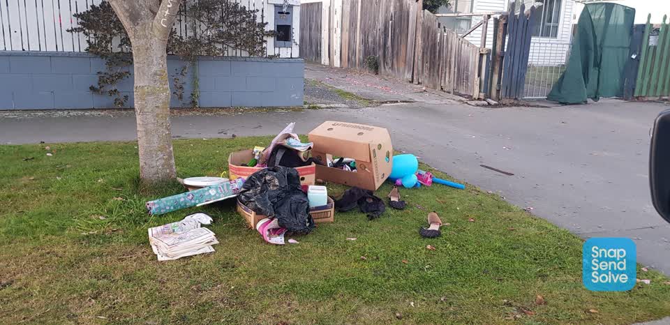 The photograph attached to this rubbish/recycling report