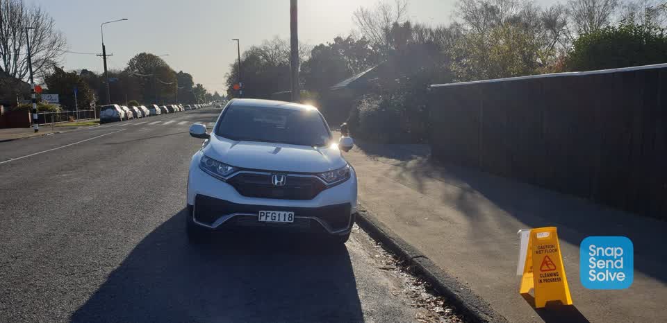 The photograph attached to this roading/streets report