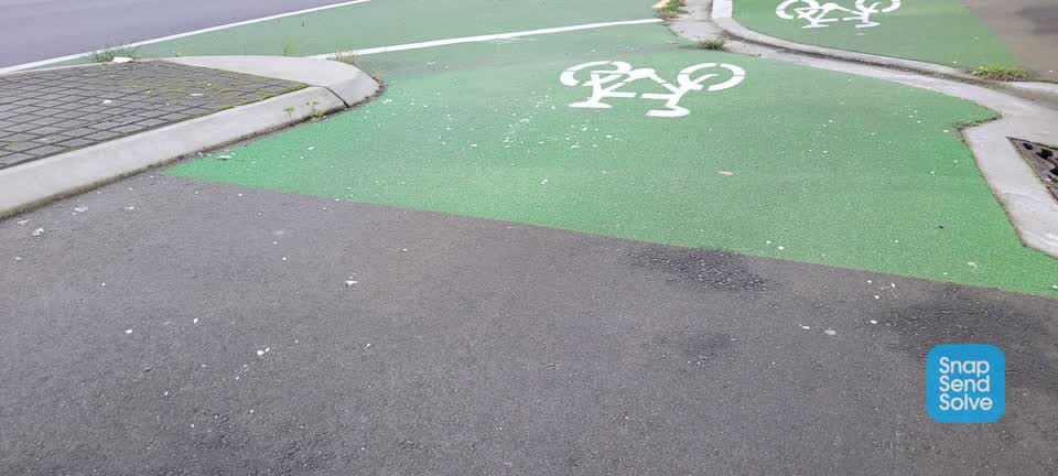 The photograph attached to this roading/streets report