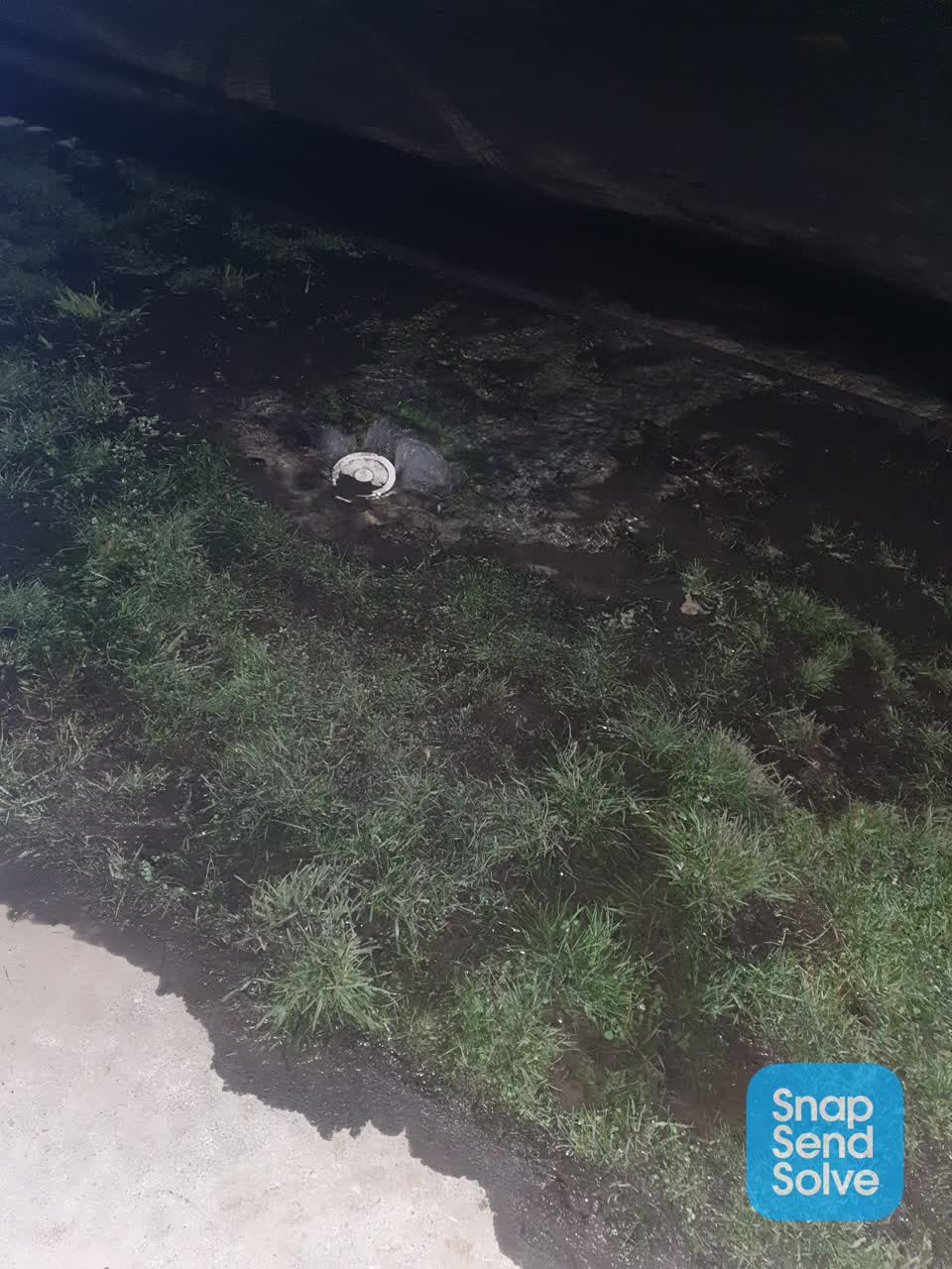 The photograph attached to this water leak report