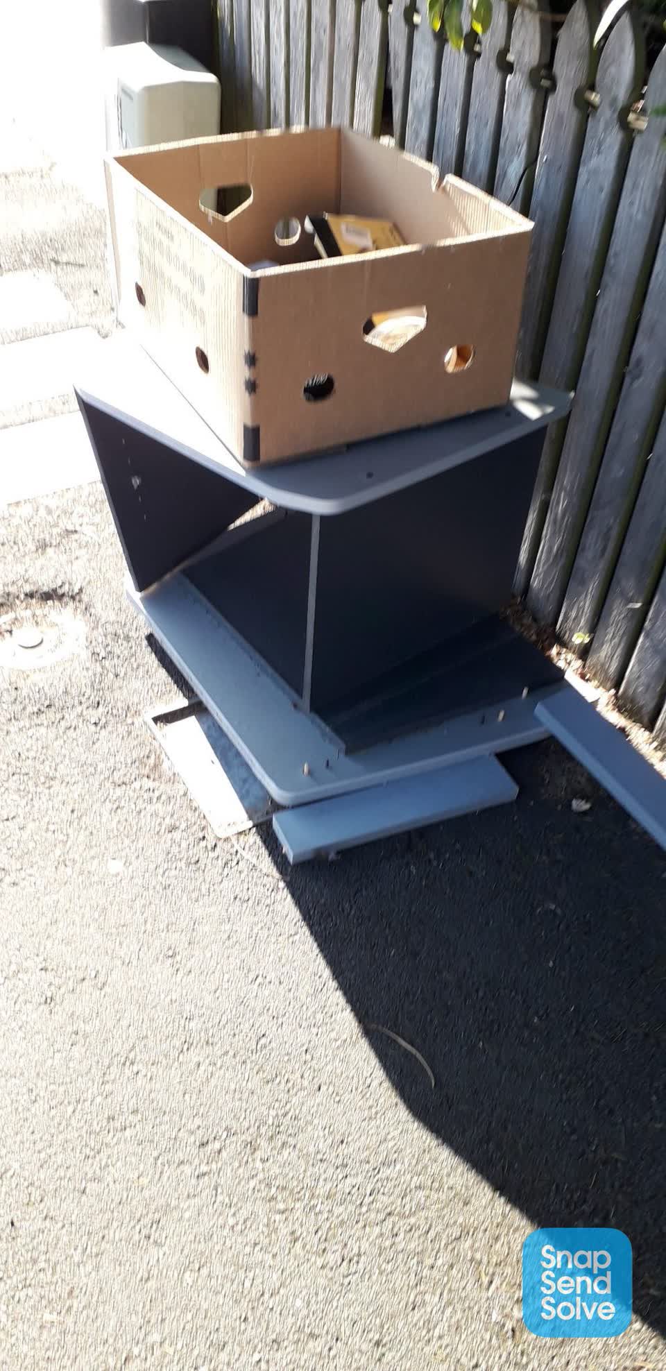 The photograph attached to this rubbish/recycling report
