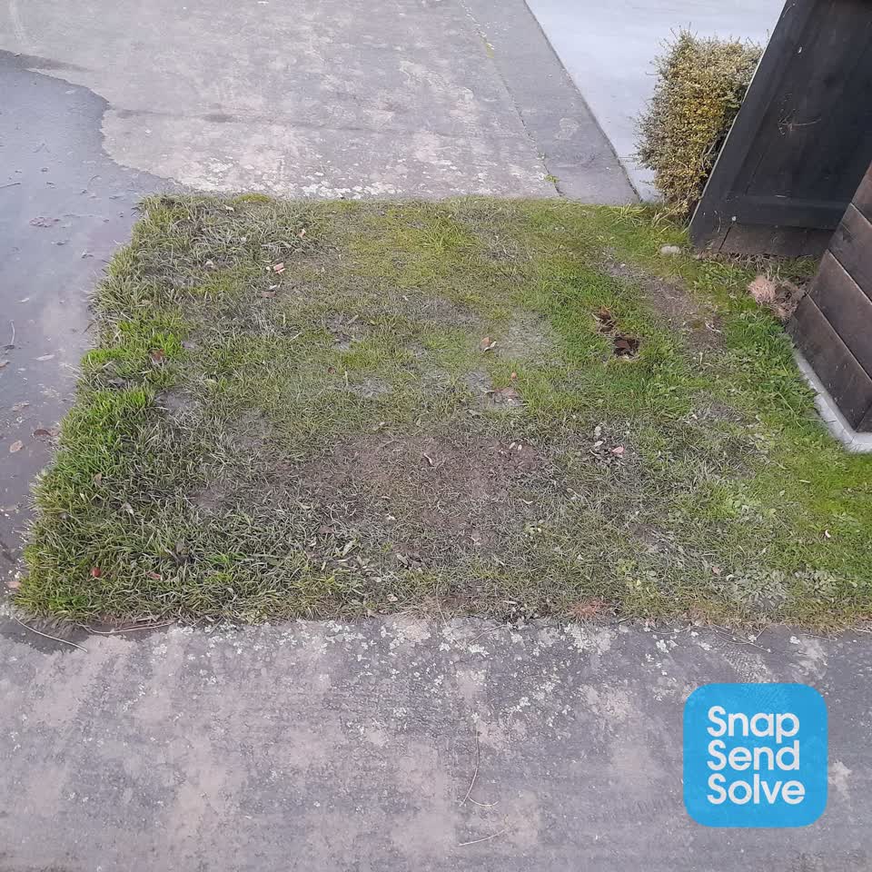 The photograph attached to this water leak report