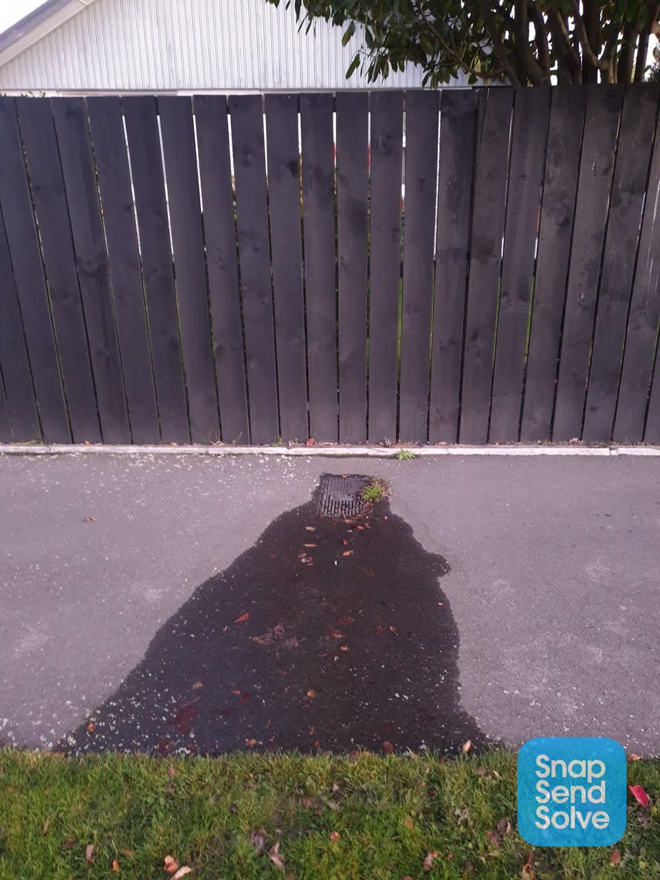 The photograph attached to this water leak report