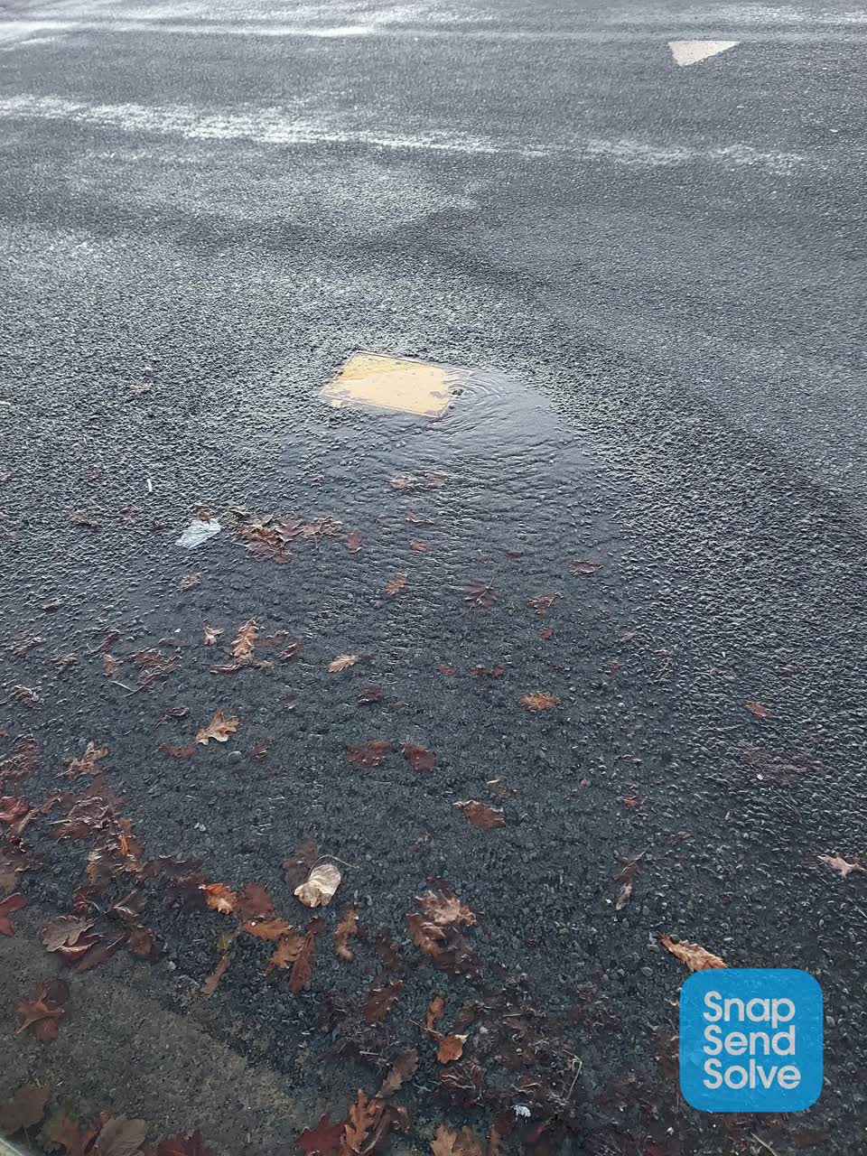 The photograph attached to this water leak report