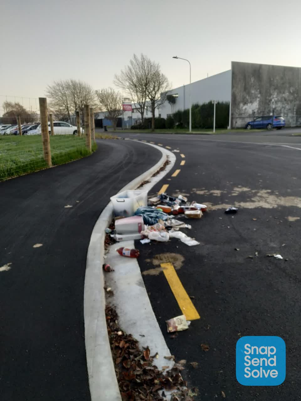 The photograph attached to this rubbish/recycling report