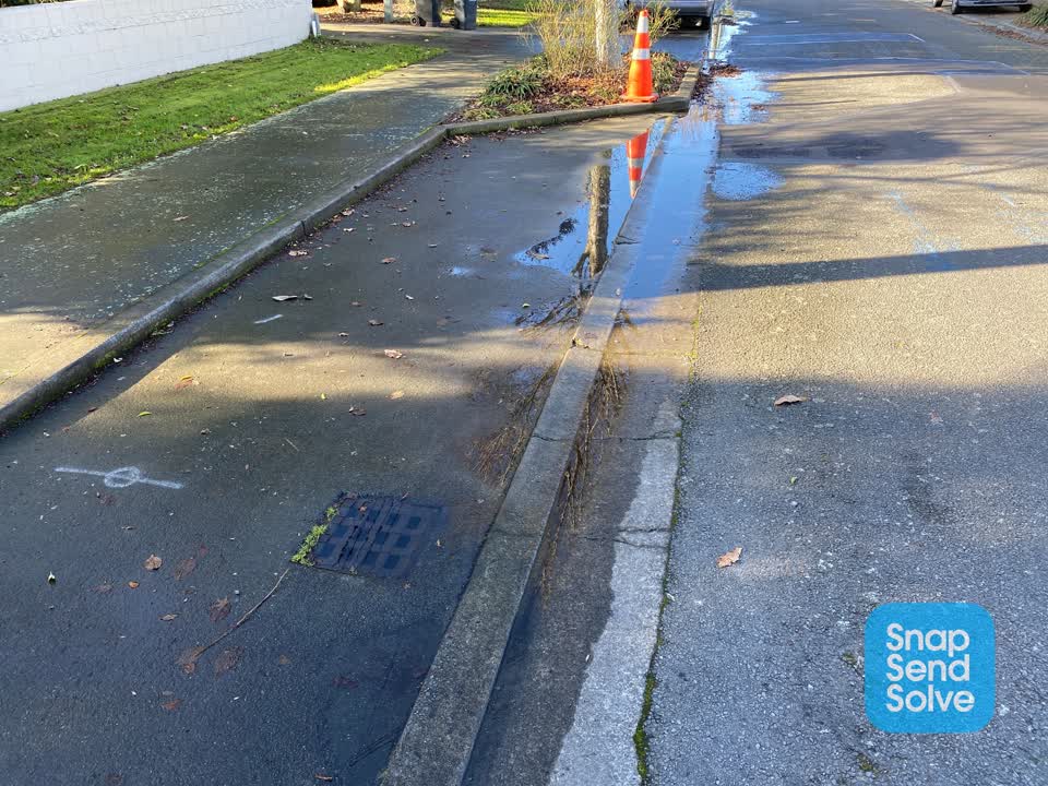 The photograph attached to this wastewater/stormwater report