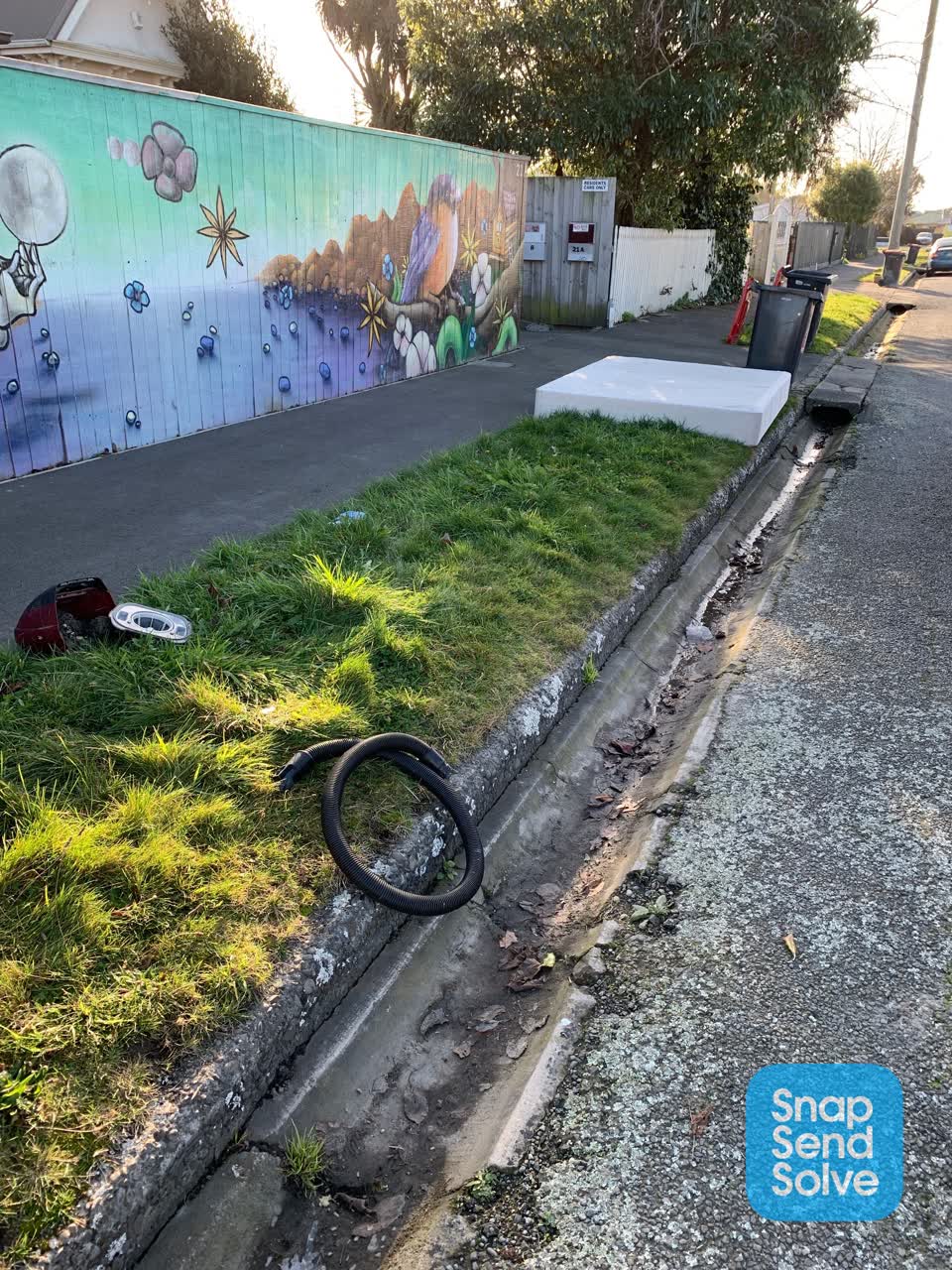 The photograph attached to this rubbish/recycling report