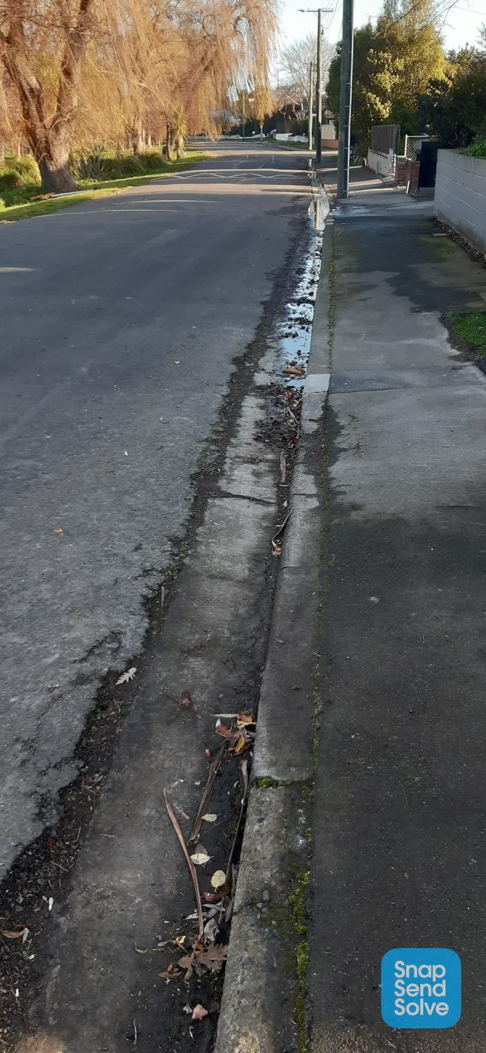 The photograph attached to this water leak report