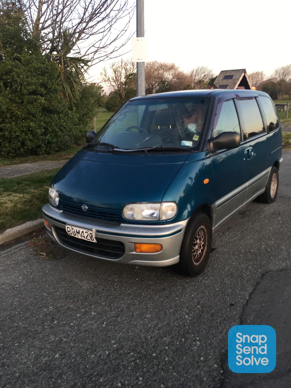 The photograph attached to this roading/streets report