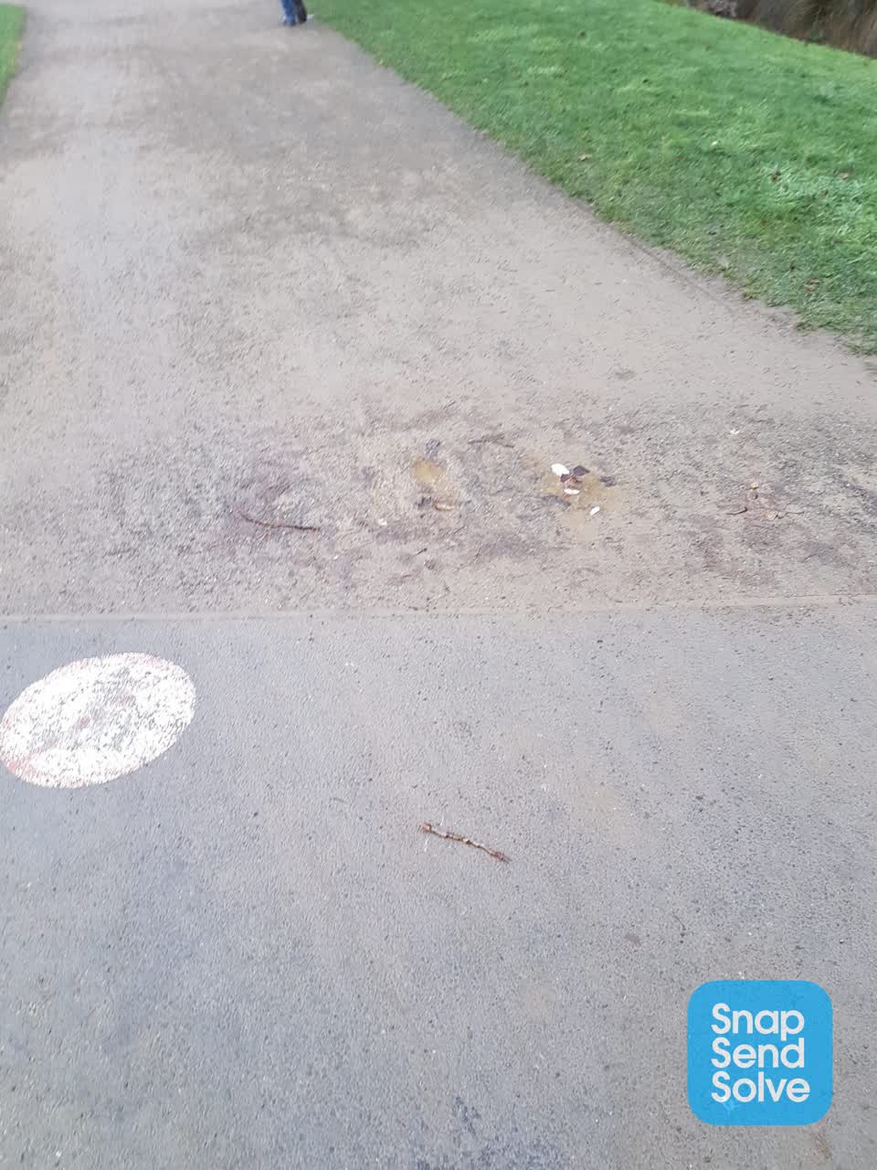 The photograph attached to this roading/streets report