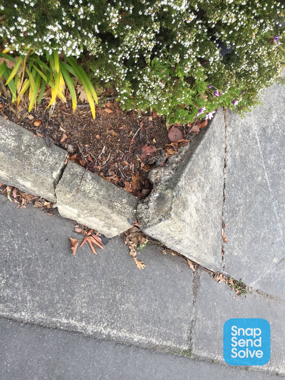 The photograph attached to this roading/streets report