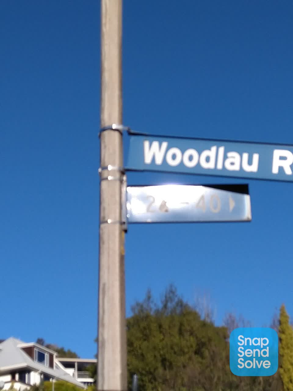The photograph attached to this roading/streets report