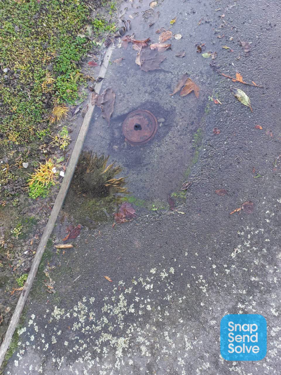 The photograph attached to this flooding report