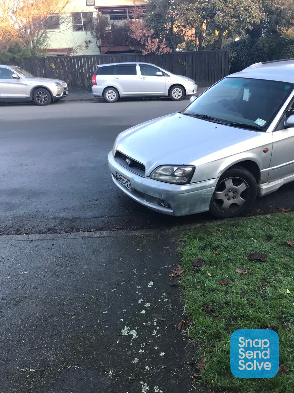 The photograph attached to this roading/streets report