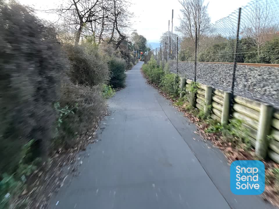 The photograph attached to this roading/streets report