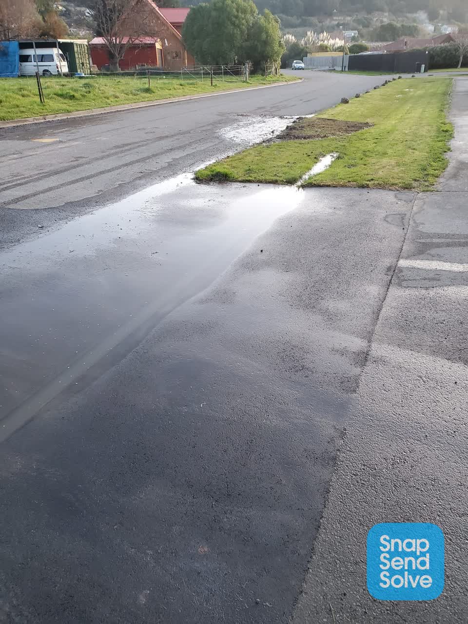 The photograph attached to this wastewater/stormwater report