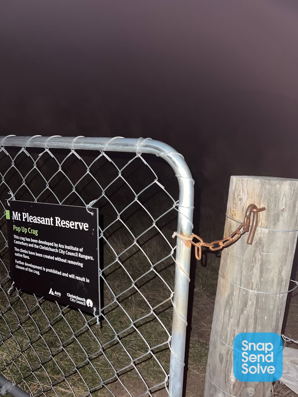 The photograph attached to this parks report